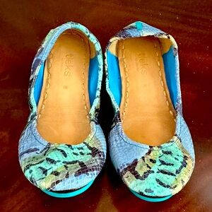 Tieks Multicolor Snake Print Flats